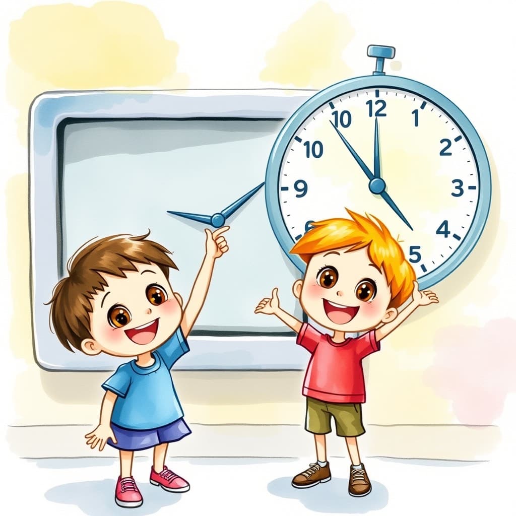 🕐 Digitale Klok Leren - Tijd Aflezen in Woorden