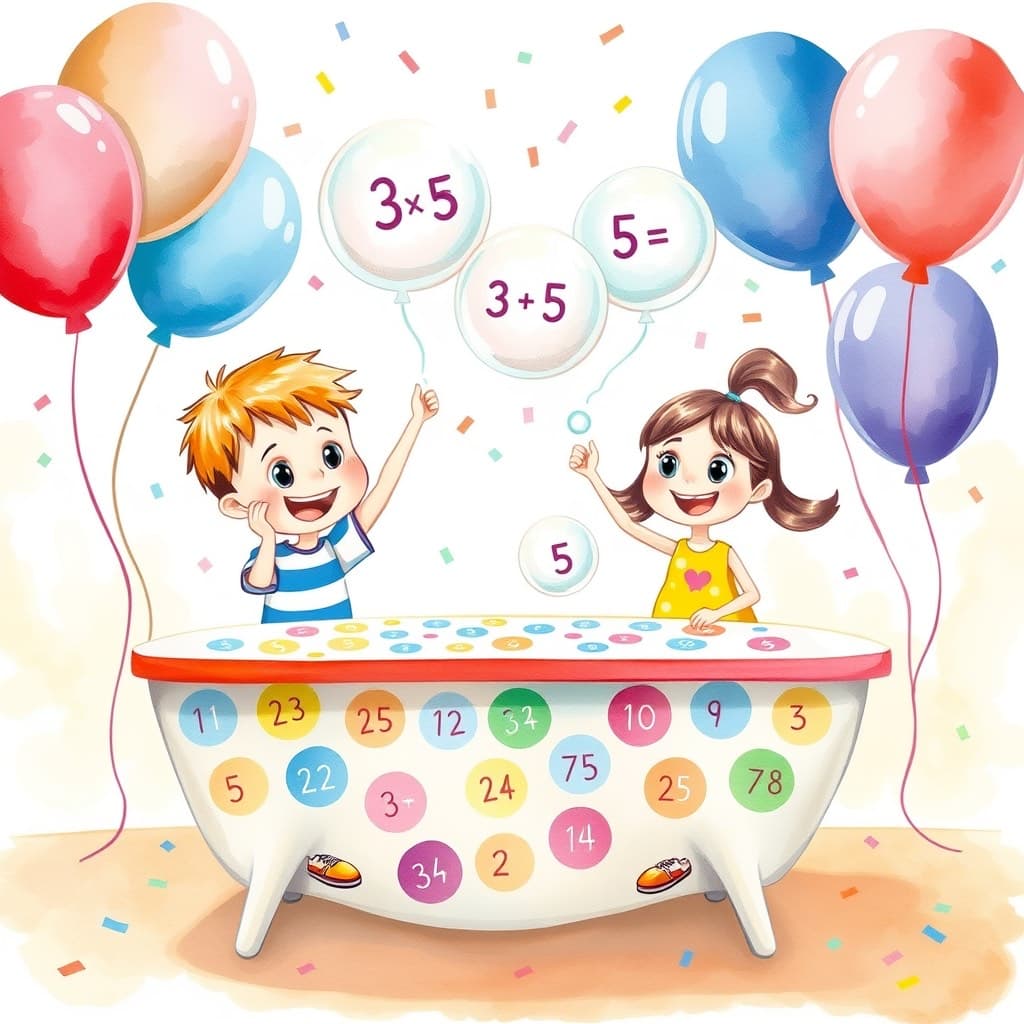 Math Bubbles - Tafel van 3